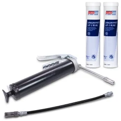 Enva Einhand-Fettpresse 500 Cm³ + Panzerschlauch + 2x Langzeitfett 40668260