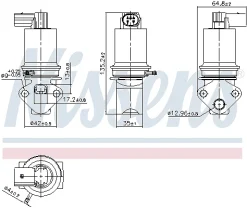 NISSENS AGR-Ventil 98372 -Chemie Geschäft 4020905