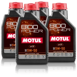 MOTUL 4x 1 L Motoröl 8100 Power 5W-50 111811