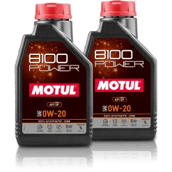 MOTUL 2x 1 L Motoröl 8100 POWER 0W-20 111798
