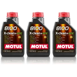 MOTUL 3x 1 L Motoröl 8100 X-CLEAN + EFE 0W-30 111676