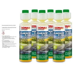 SONAX 6x 250ml KlarSicht 1:100 Konzentrat Lemon-fresh 03731410