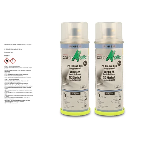 ColorMatic 2x 200ml 2K Klarlack Mit Härter 187216 1 ColorMatic 2x 200ml 2K Klarlack Mit Härter 187216