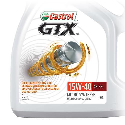 CASTROL 5 L GTX 15W-40 A3/B3 14C19F 2 CASTROL 5 L GTX 15W-40 A3/B3 14C19F – Bild 2