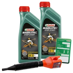 CASTROL 2x 1 L Magnatec Stop-Start 5W-30 C2+ Ölw.-Anhänger 1599DA