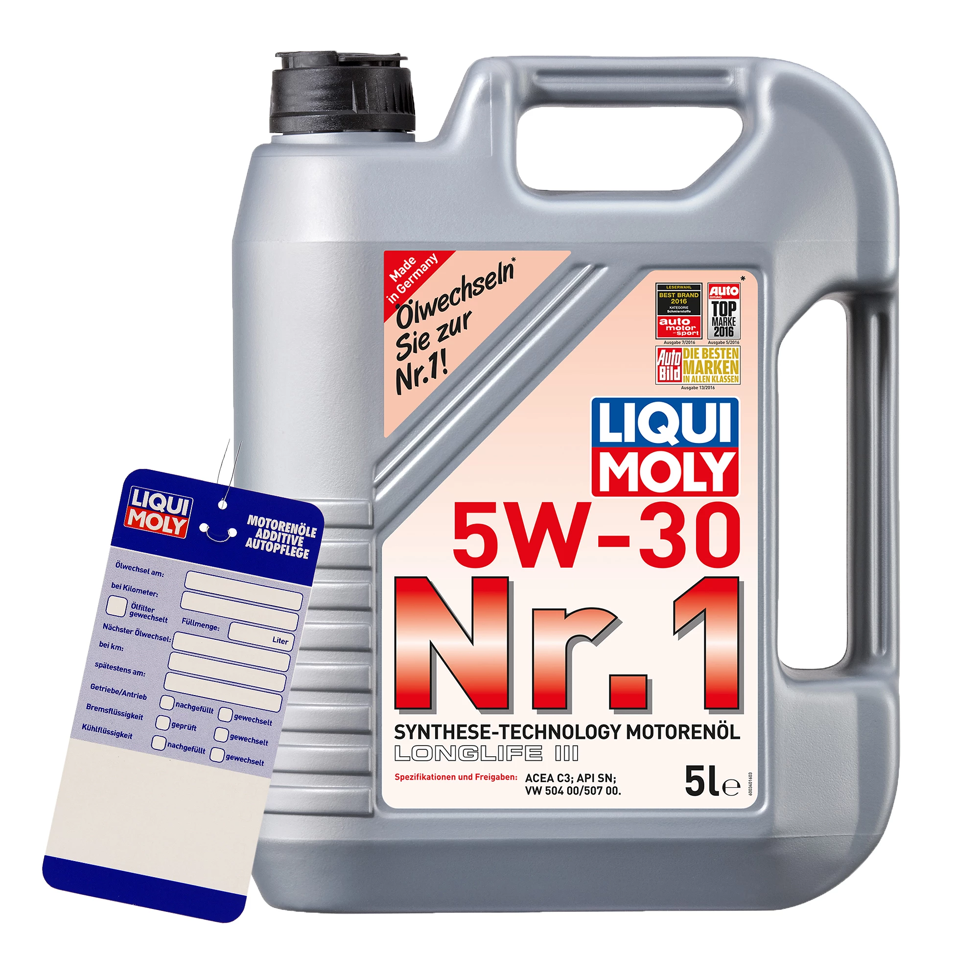 LIQUI MOLY 5 L Nr. 1 Motorenöl 5W-30 + Ölwechsel-Anhänger 20616 1 LIQUI MOLY 5 L Nr. 1 Motorenöl 5W-30 + Ölwechsel-Anhänger 20616