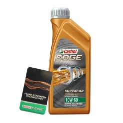 CASTROL 1 L EDGE Supercar FLUID TITANIUM 10W-60 + Ölwechsel-Anhänger 1595CC