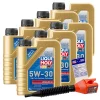 LIQUI MOLY 7x 1 L Longlife III 5W-30+ Ölw.-Anhänger+ Trichter 10803473