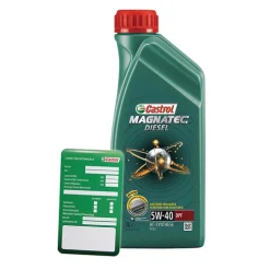CASTROL 1 L Magnatec Diesel 5W-40 DPF + Ölwechsel-Anhänger 1502B8