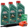 CASTROL 3x 1 L Magnatec Diesel 5W-40 DPF + Ölwechsel-Anhänger + Trichter 1502B8