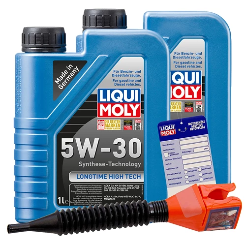 LIQUI MOLY 2x 1 L Longtime High Tech 5W-30 + Ölw.-Anhänger 1136 1 LIQUI MOLY 2x 1 L Longtime High Tech 5W-30 + Ölw.-Anhänger 1136