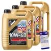 LIQUI MOLY 15 L Leichtlauf 10W-40 + Ölwechsel-Anhänger 1310