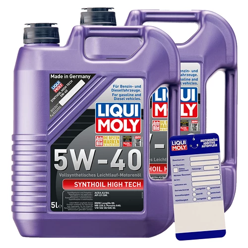 LIQUI MOLY 10 L Synthoil High Tech 5W-40 + Ölwechsel-Anhänger 1307 1 LIQUI MOLY 10 L Synthoil High Tech 5W-40 + Ölwechsel-Anhänger 1307