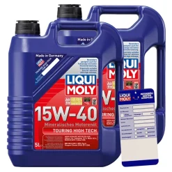 LIQUI MOLY 10 L Touring High Tech 15W-40 + Ölwechsel-Anhänger 1096