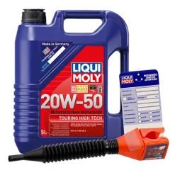 LIQUI MOLY 5 L Touring High Tech 20W-50 + Ölwechsel-Anhänger 1255