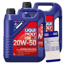 LIQUI MOLY 10 L Touring High Tech 20W-50 + Ölwechsel-Anhänger 1255