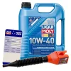 LIQUI MOLY 5 L Super Leichtlauf 10W-40 + Ölwechsel-Anhänger 1301