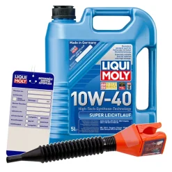 LIQUI MOLY 5 L Super Leichtlauf 10W-40 + Ölwechsel-Anhänger 1301