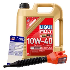 LIQUI MOLY 5 L Diesel Leichtlauf 10W-40 + Ölwechsel-Anhänger 1387